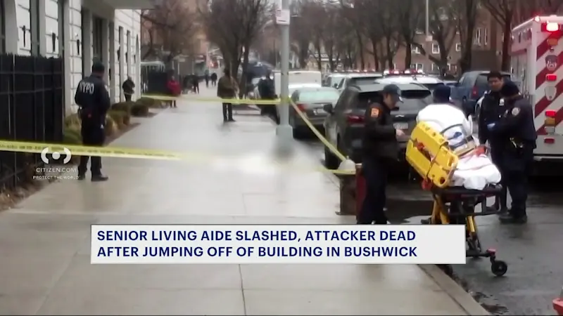Story image: Sources: Aide slashed inside Bushwick senior living building; attacker jumps from roof to his death