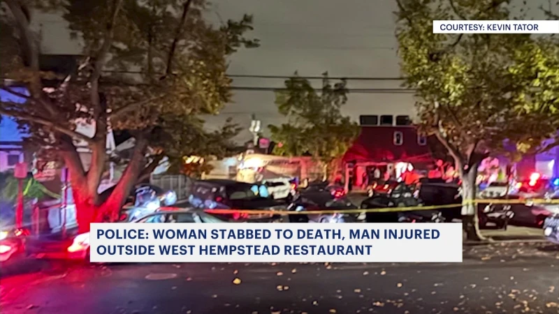 Story image: Nassau police: Woman fatally stabbed outside West Hempstead restaurant