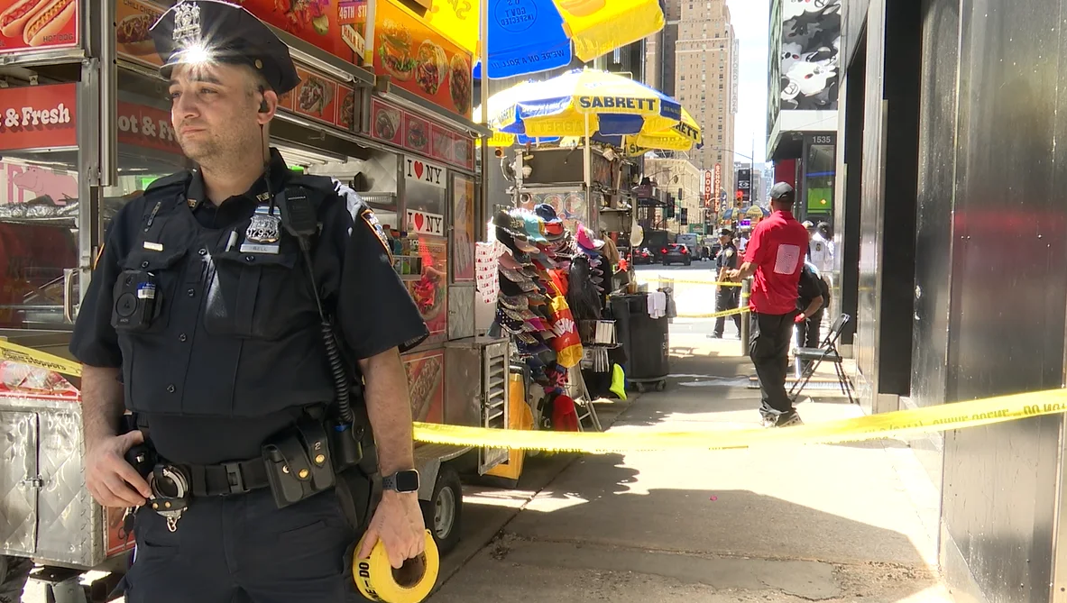 Man stabbed in Times Square machete attack; 3 people in custody