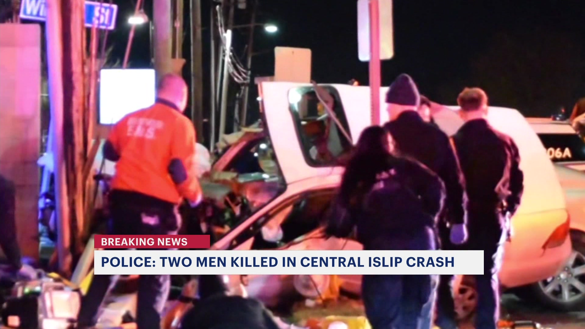 Police 2 men killed in Central Islip crash