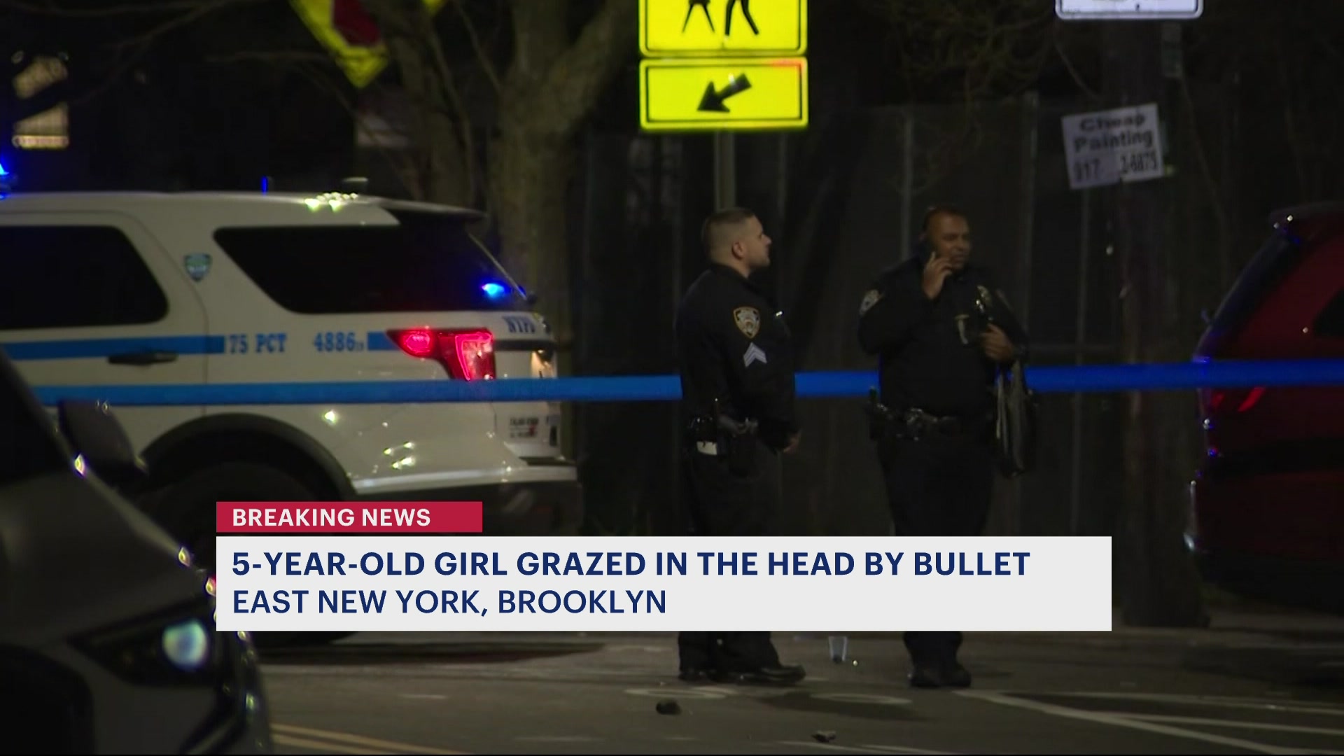 Police: 5-year-old girl grazed in head by bullet in Brooklyn