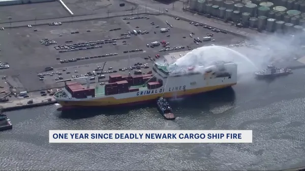 1 year later: Remembering the Port Newark cargo ship fire that killed 2 firefighters
