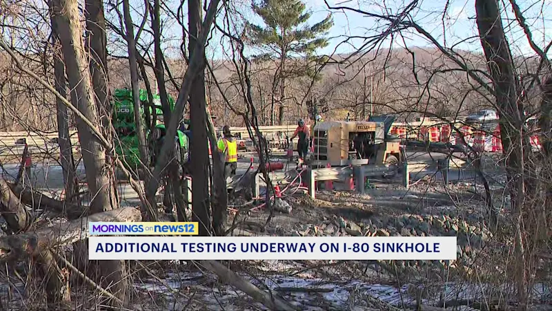 Story image: Local officials: Additional testing on I-80 to ensure safety after sinkhole