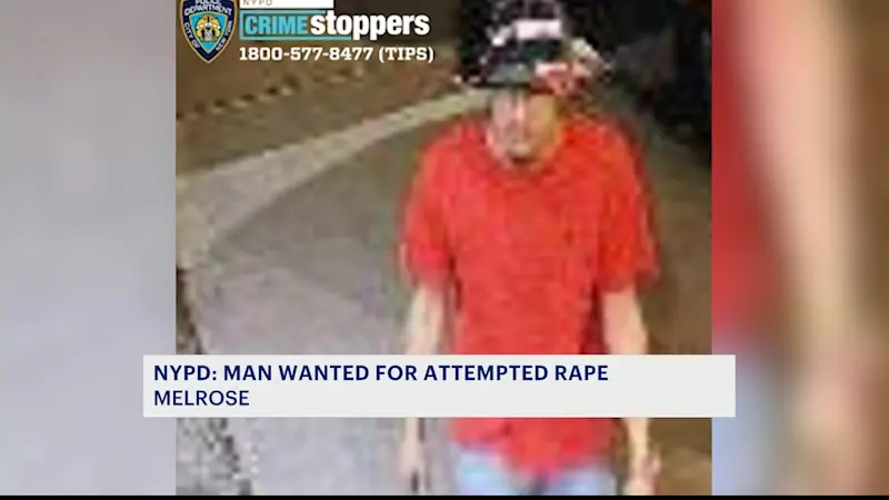 Story image: NYPD: Man wanted for attempted rape of 20-year-old woman in Melrose