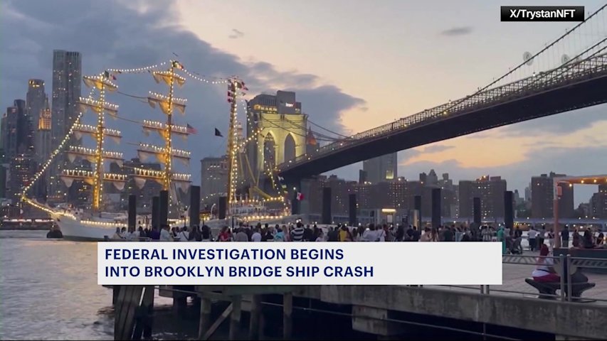 Mexican tall ship was underway less than 5 minutes before crashing into Brooklyn Bridge