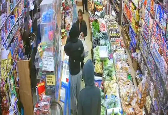 Story image: Caught on camera: New video shows shooting during Thanksgiving bodega robbery in Melrose 