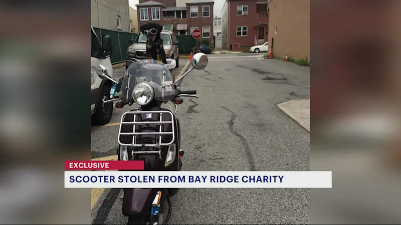 Story image: Thieves steal scooter from Bay Ridge charity that donates pet food to seniors in need