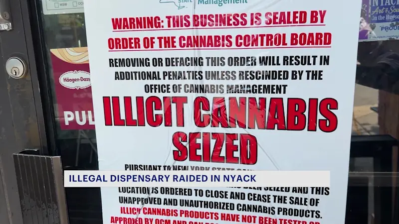 Story image: Padlocked weed shops: Raid of suspected illegal cannabis shop in Rockland part of large crackdown in Hudson Valley