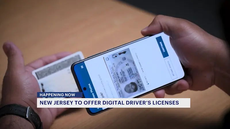 Story image: New Jerseyans will now have the option for a digital driver's license