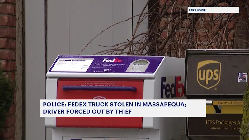 Story image: Exclusive: FedEx Truck Stolen in Massapequa, police say