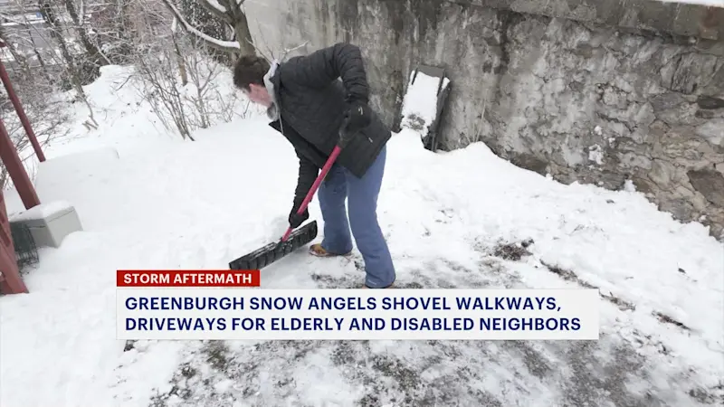 Story image: Greenburgh Snow Angels clear driveways, walkways for those in need of help