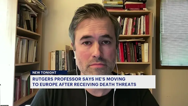 Story image: Rutgers professor who teaches anti-fascism flees to Europe amid death threats