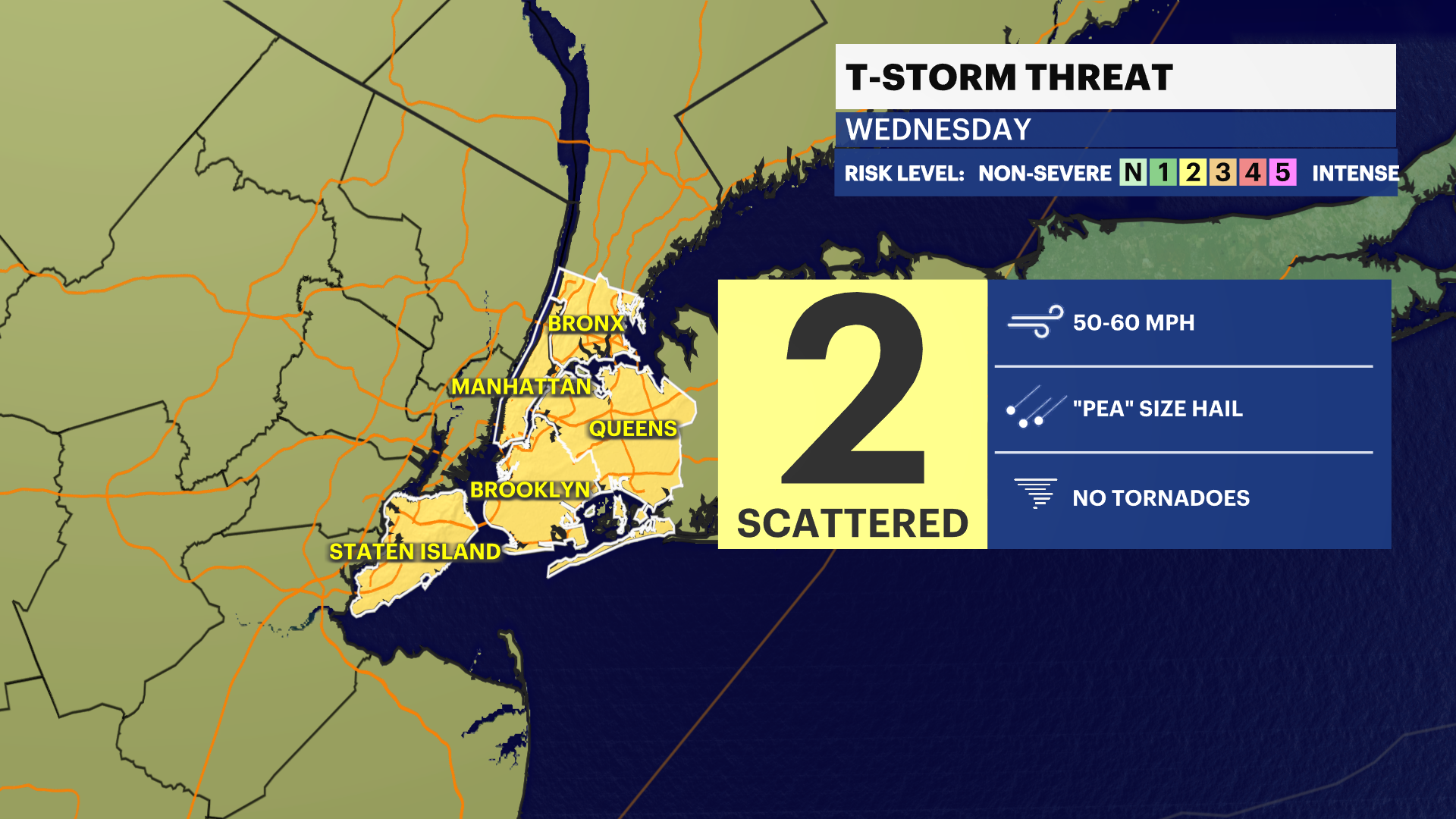 Heat Alert Tracking Strong Thunderstorms Tonight In Brooklyn Hazy And