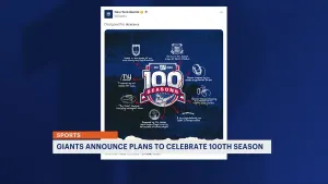 Giants announce plans for 100th season celebration