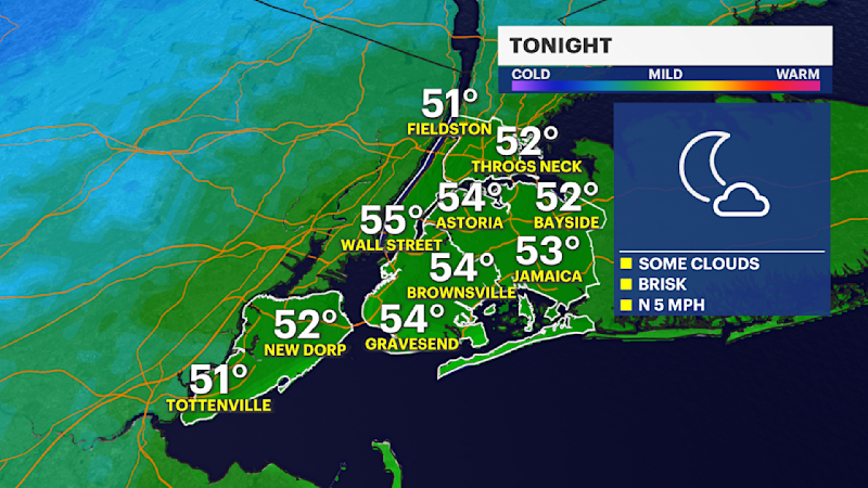 Story image: Cooler temperatures and sunshine in Brooklyn