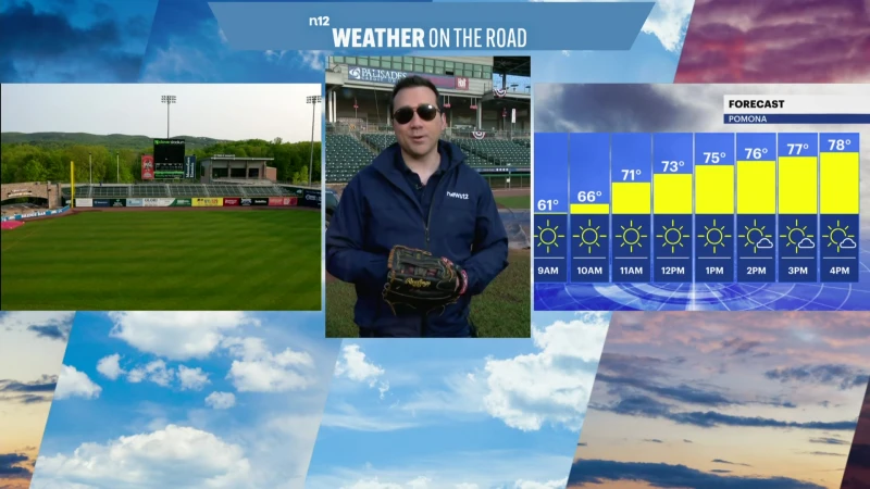 Story image: Play ball! Weather on the Road heads to the NY Boulders home opener