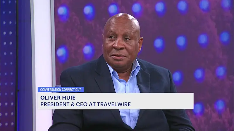 Story image: Conversation Connecticut: Oliver Huie president & CEO of TravelWire.com