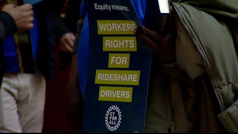 Story image: Ride share drivers launch new push for minimum wage, but will it cost passengers more?