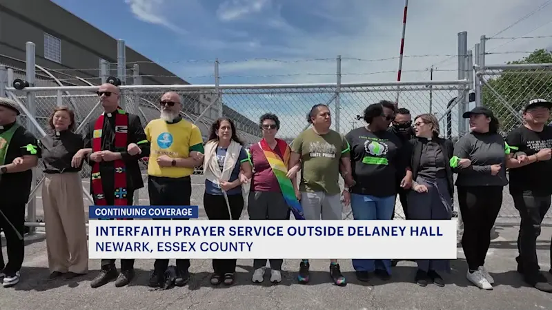 Story image: Prayer service held outside of Delaney Hall days after Newark mayor’s arrest