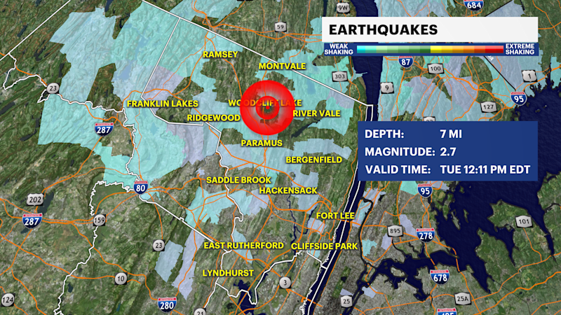 Story image: Did you feel it? Magnitude 2.7 earthquake rattles part of the tristate area