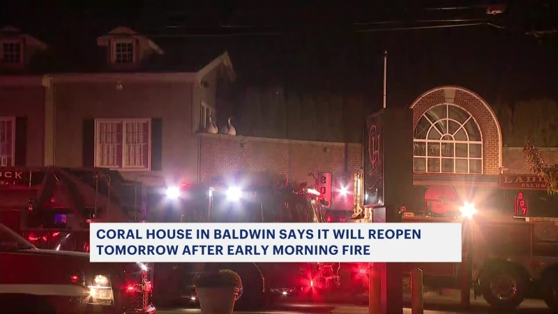 Story image: Baldwin’s Coral House reopening after fire 