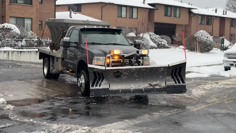 Story image: Bridgeport tackles snow, rain and wind on messy weekend