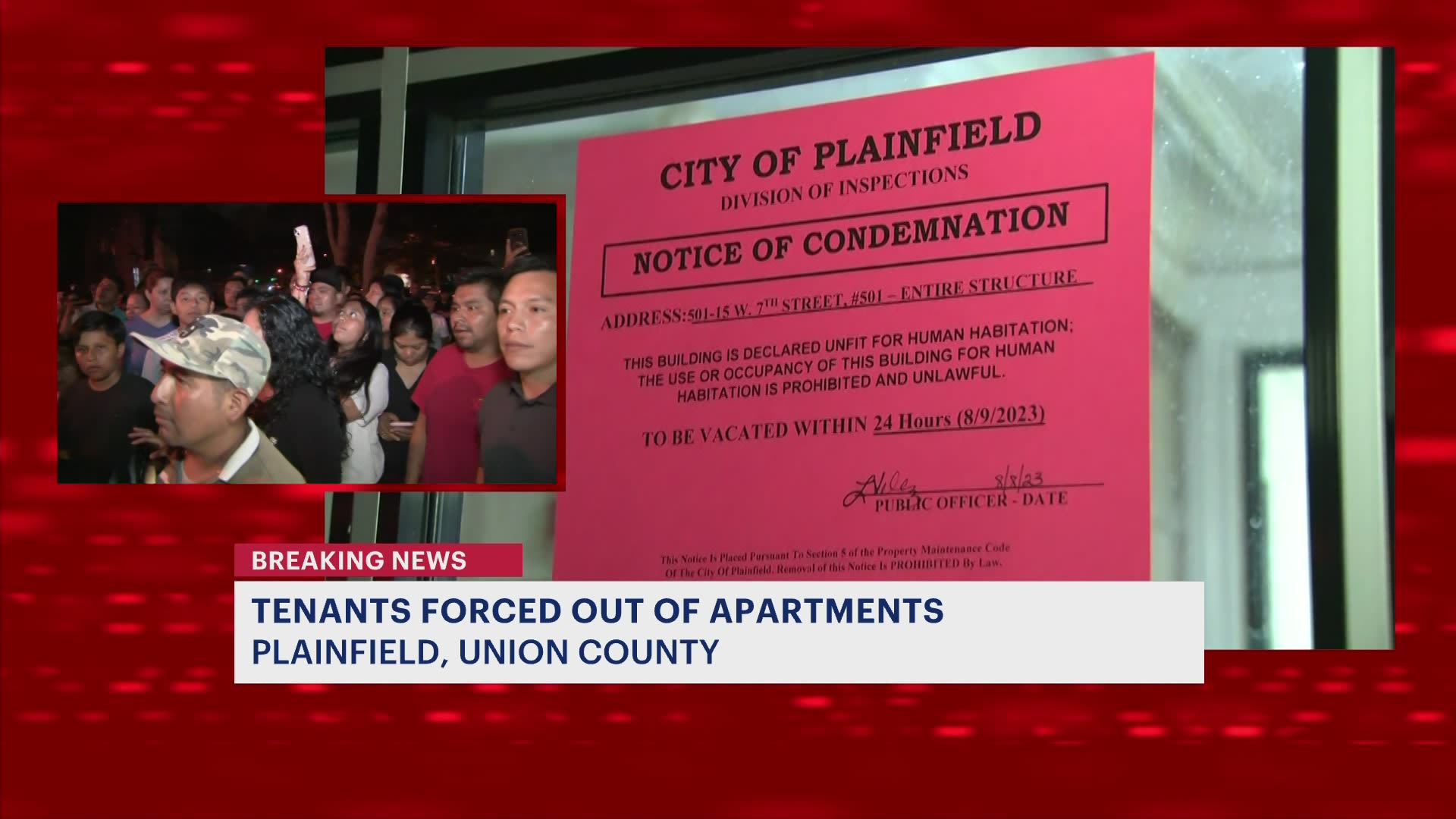 EXCLUSIVE Hundreds of Plainfield residents forced from home following