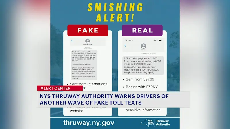 Story image: Thruway Authority warns of new wave of toll scams