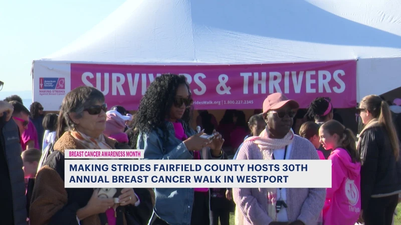 Story image: 30th Making Strides Against Breast Cancer of Fairfield County takes over Sherwood Island State Park