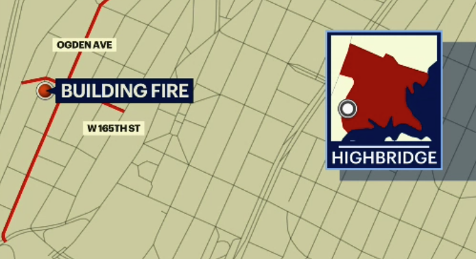 Story image: FDNY: Fire breaks out at building in Highbridge; no injuries reported