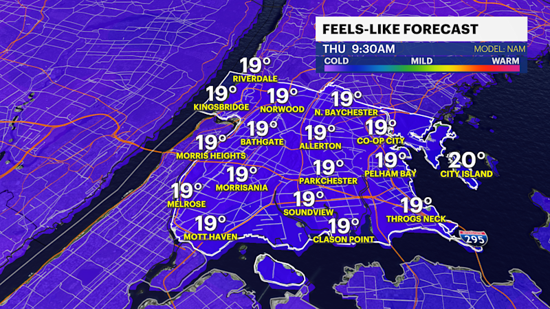 Story image: From better to bitter: Temps drop, wind picks up Thursday in the Bronx