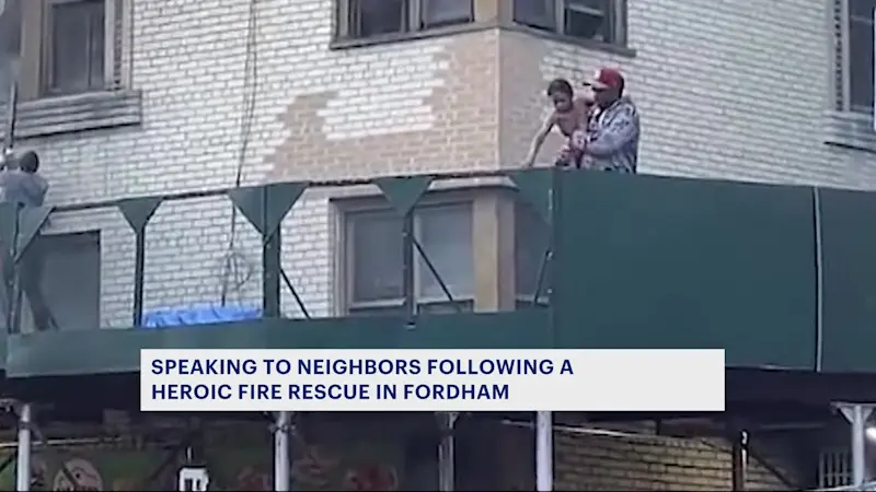 Story image: First look at damage following Fordham fire that injured 12
