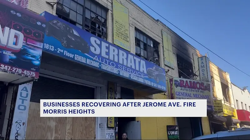Story image: Business recovering after Jerome Avenue fire