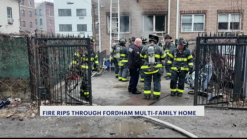 Story image: Fire erupts in Fordham multifamily home