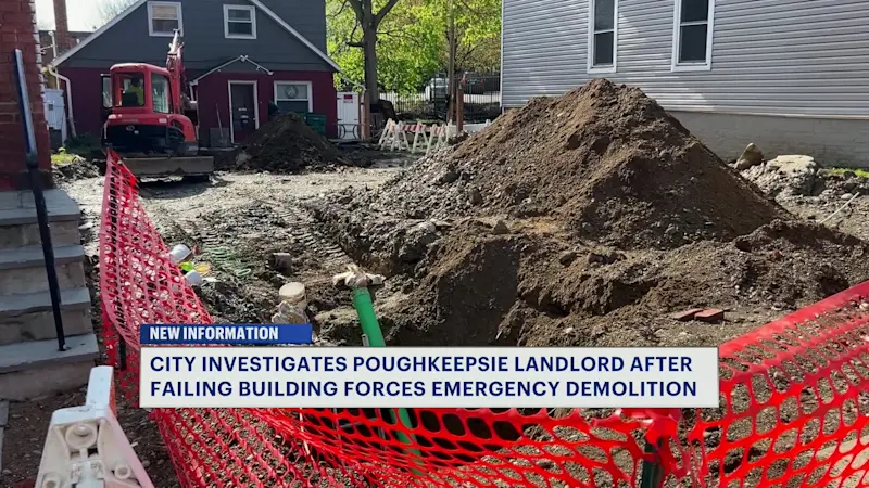 Story image: Poughkeepsie officials investigate landlord, tenants organize, following building demolition