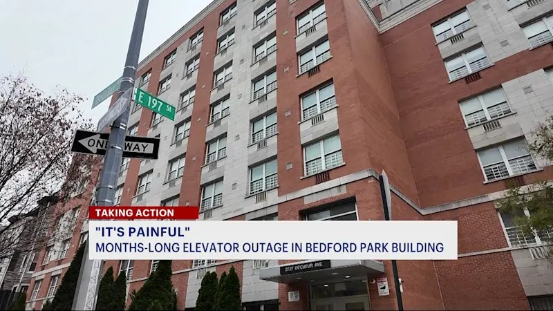 Story image: Bedford Park apartment building leaves 8 floors of tenants with no elevator