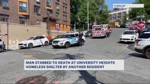NYPD: Man fatally stabbed at University Heights homeless shelter