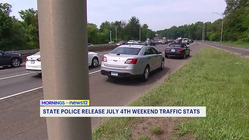 Story image: Connecticut State Police respond to hundreds of crashes over July 4