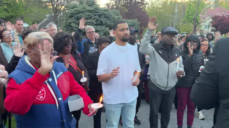 Story image: 'This family meant a lot to all of us.' Greenburgh holds candlelight vigil for apparent murder-suicide victims
