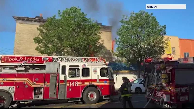 Story image: FDNY: 4 injured in Sunset Park fire; 1 critical after falling from window