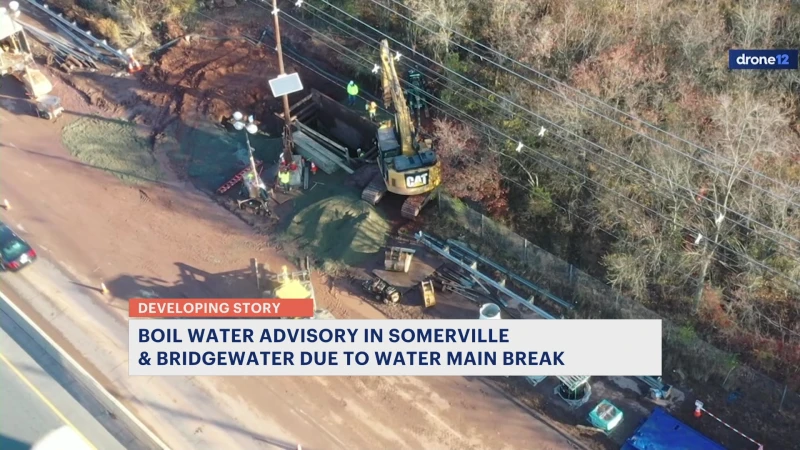 Story image:   Boil water advisory in effect for Bridgewater, Raritan Borough & Somerville; 1 lane open on Route 206 North 