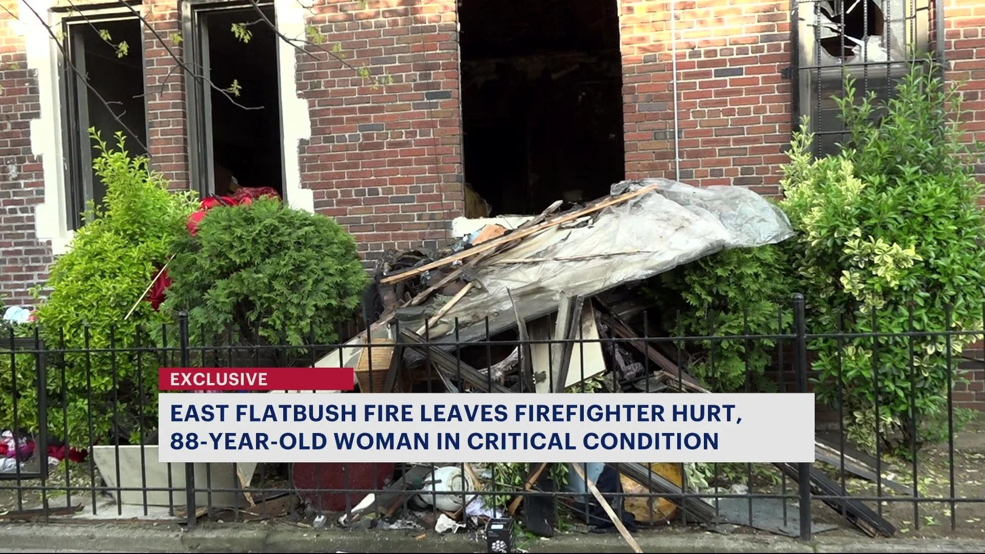 FDNY: 1 critical, firefighter injured in East Flatbush apartment fire