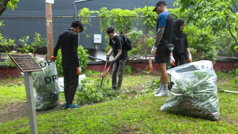 Story image: Jersey Proud: Volunteers clean Jersey City’s Robert Grover Park