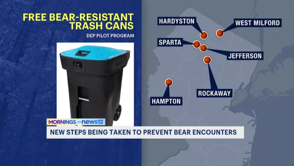 Bear-resistant trash cans being provided for 6 New Jersey towns