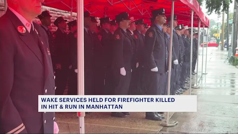 Story image: Wake services held for Bronx firefighter killed in hit-and-run