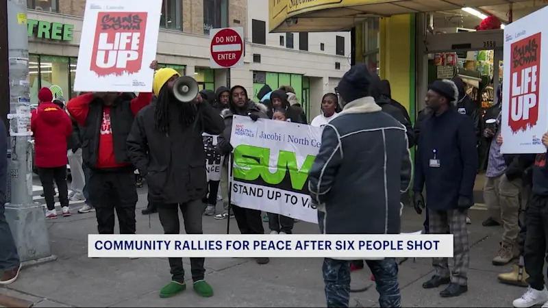 Story image: Gun violence prevention advocates rally after Bronx mass shooting