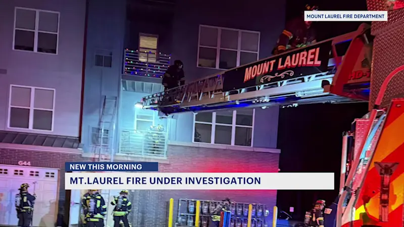 Story image: Trapped tenants escape Mount Laurel apartment fire