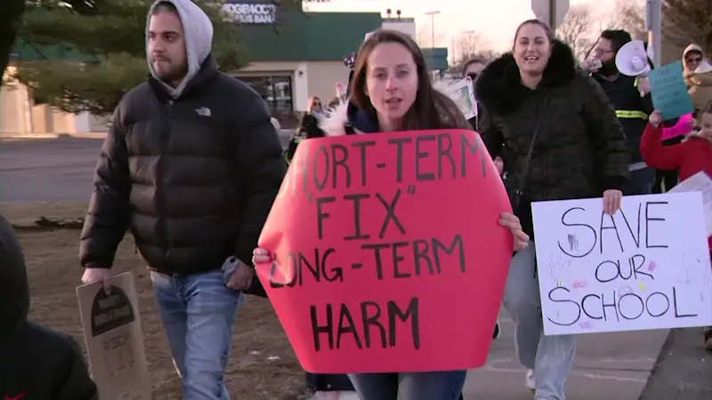 Story image: Future of a West Babylon elementary school hangs in the balance as parents, student plead for it to stay open  