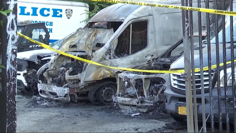 Story image: Man accused of setting NYPD vehicles on fire turns himself in