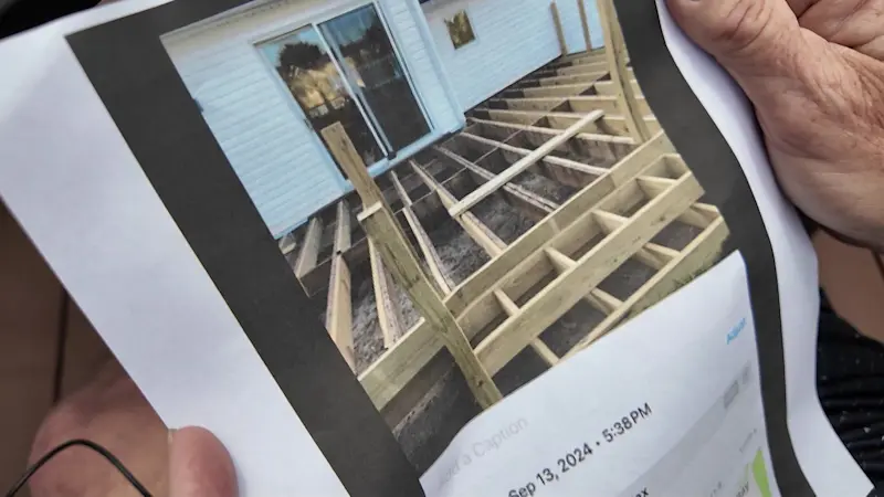 Story image: West Islip homeowners say they paid contractor thousands of dollars for work he didn't complete